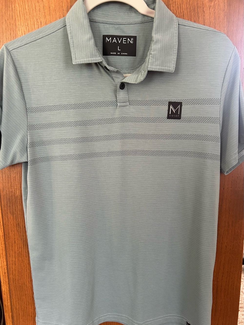 Maven Kids' Sage Green Polo Shirt